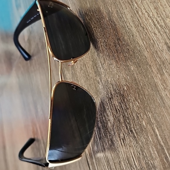 Versace, Black, Gold, Sunglasses, Polarized, Men, Unisex, Classic, Luxury, - Picture 2 of 9